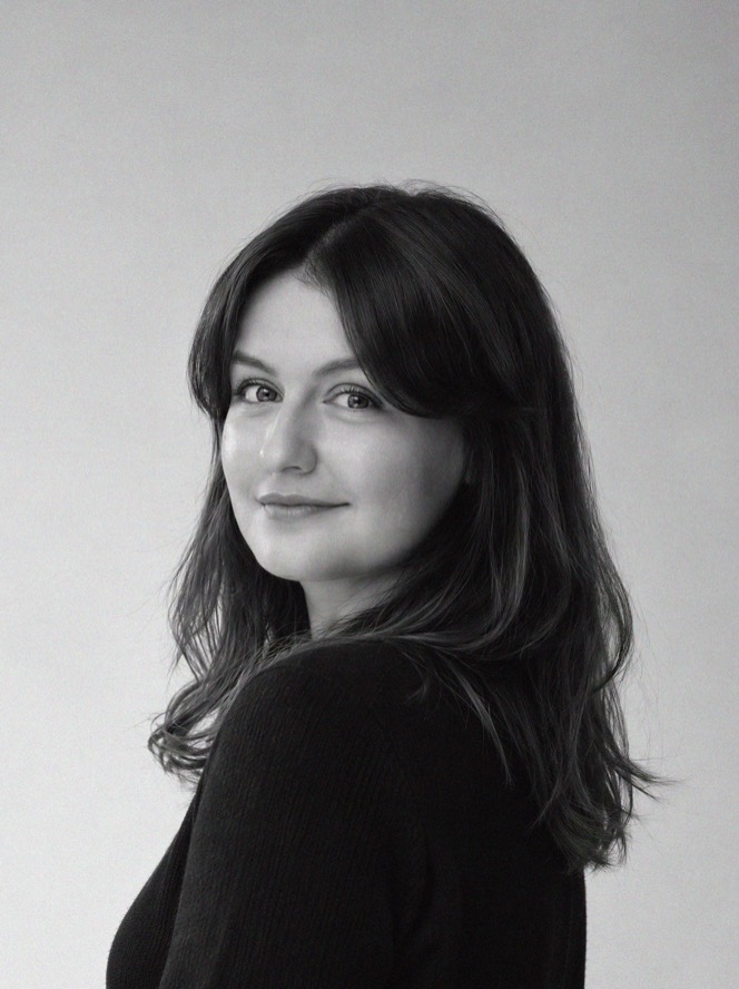 Portrait en noir et blanc d'Héloïse Hauteville-Serre